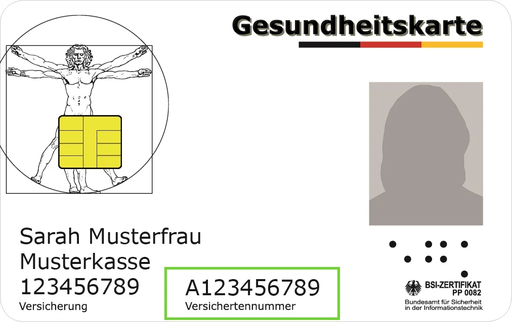 Beispiel Gesundheitskarte